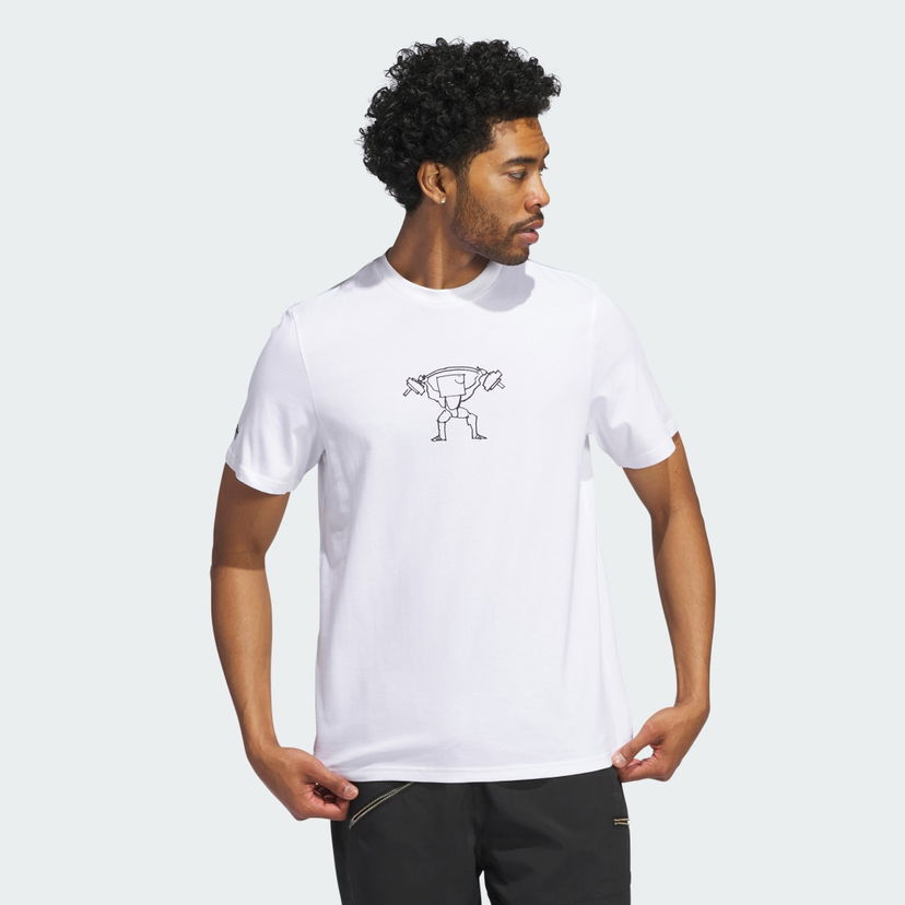 T-shirt adidas Performance Shmoofoil Lifter Vit | IZ4862
