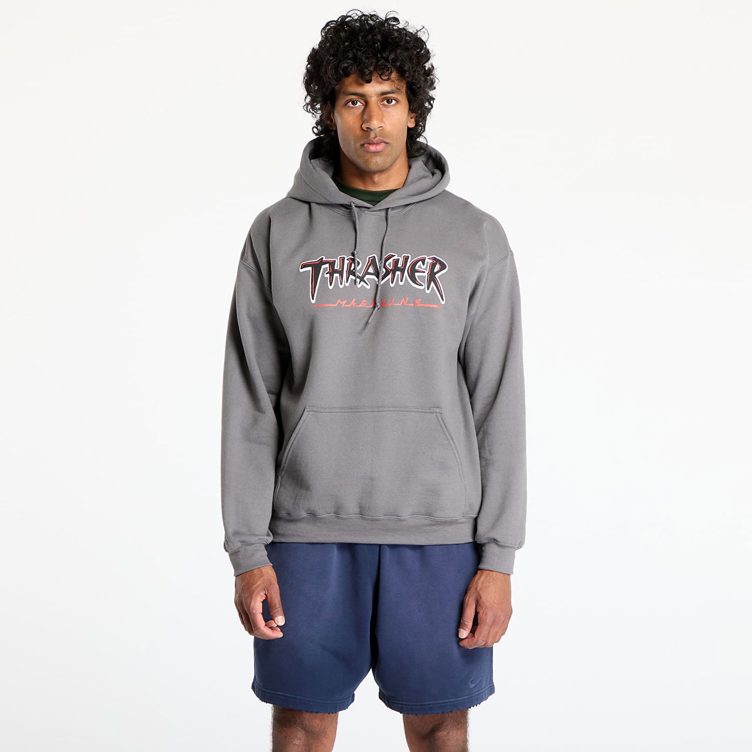 Sweatshirt Thrasher Thrasher Slash Hoodie Grå | 145682, 0