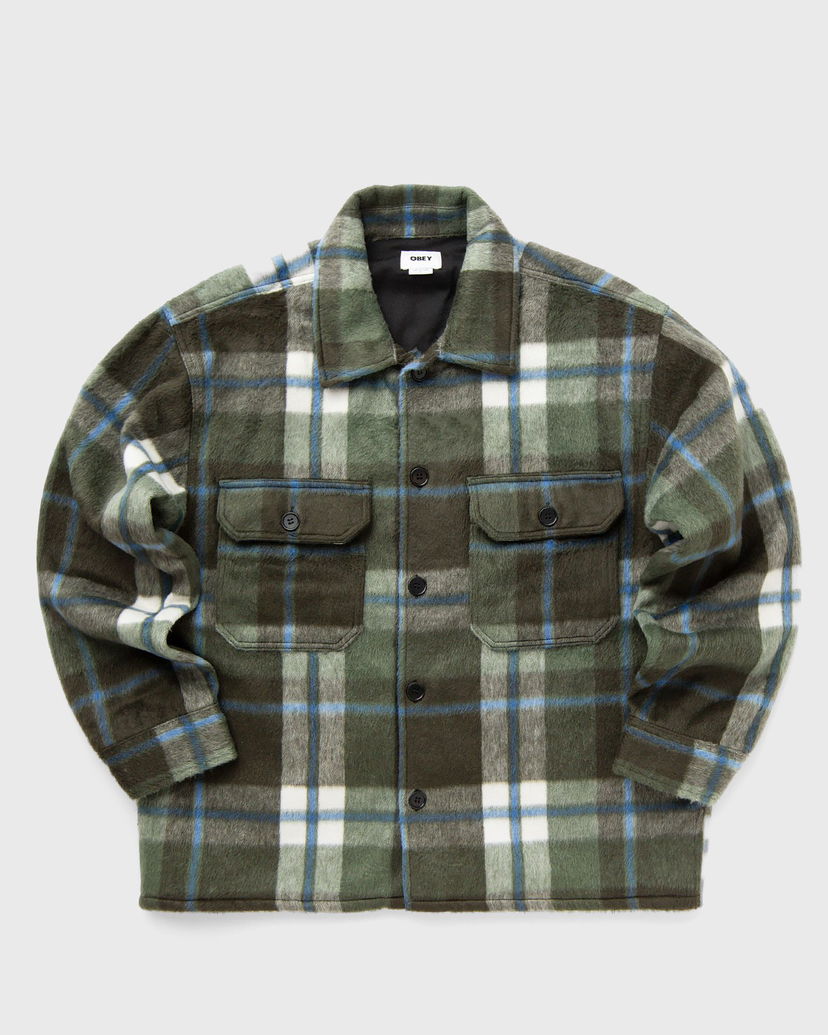 Jacka OBEY Stanton Shirt Jacket Grön | 121160062-RSI