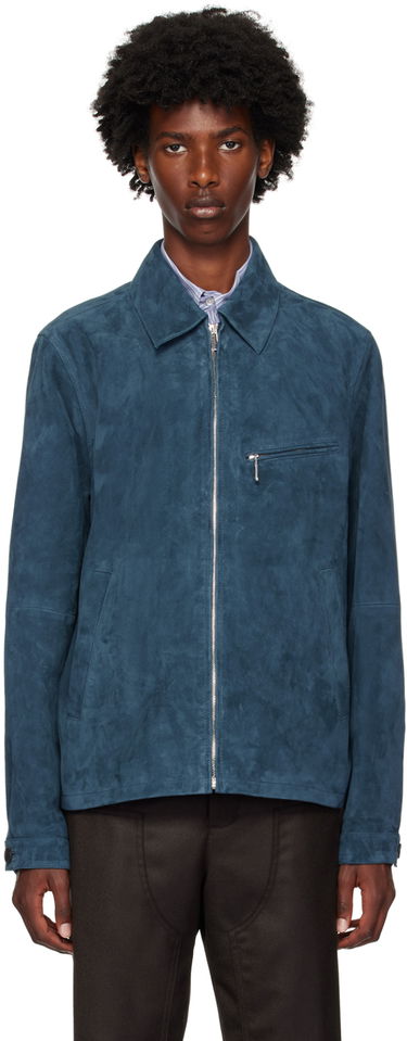 Jacka Paul Smith PS Paul Smith Zip Suede Jacket Blå | M2R-022ZL-N21985-76, 0