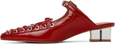 Sneakers och skor GANNI GANNI Lace-Up Mules Röd | S2964, 2