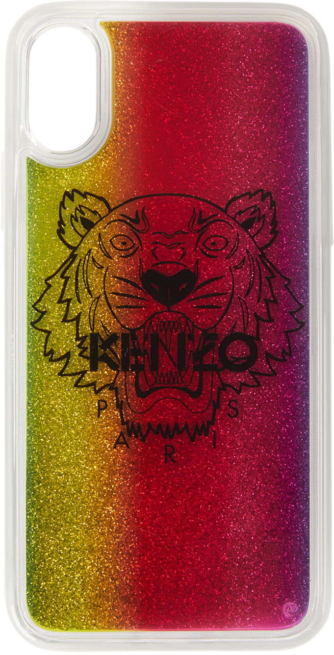 Tillbehör KENZO Kenzo Tiger iPhone X/XS Glitter Case Flerfärgad | FA5COKIFXTLQ
