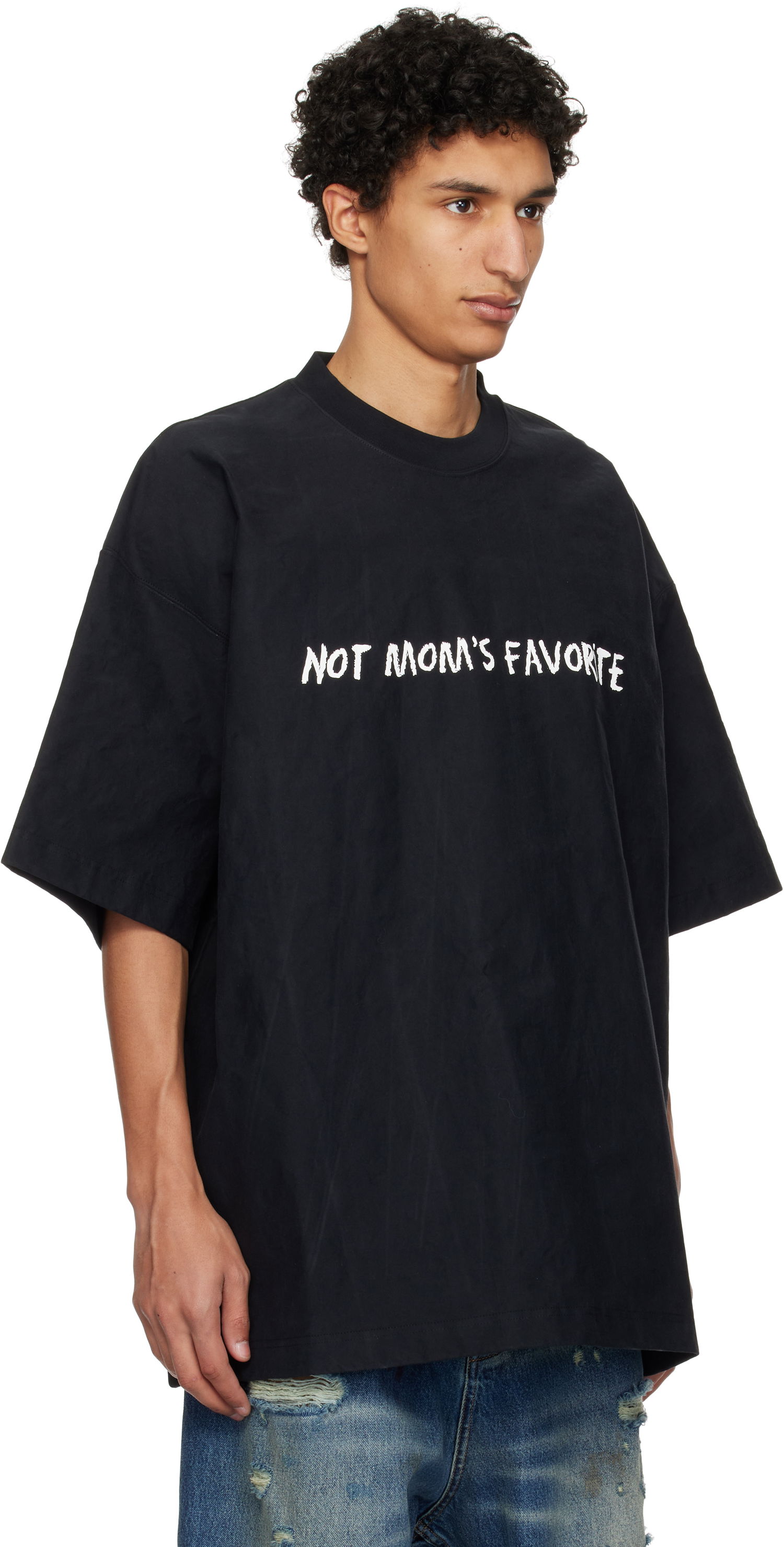 T-shirt VETEMENTS Vetements 'Not Mom's Favorite' T-Shirt Svart | UA66TR100B, 1