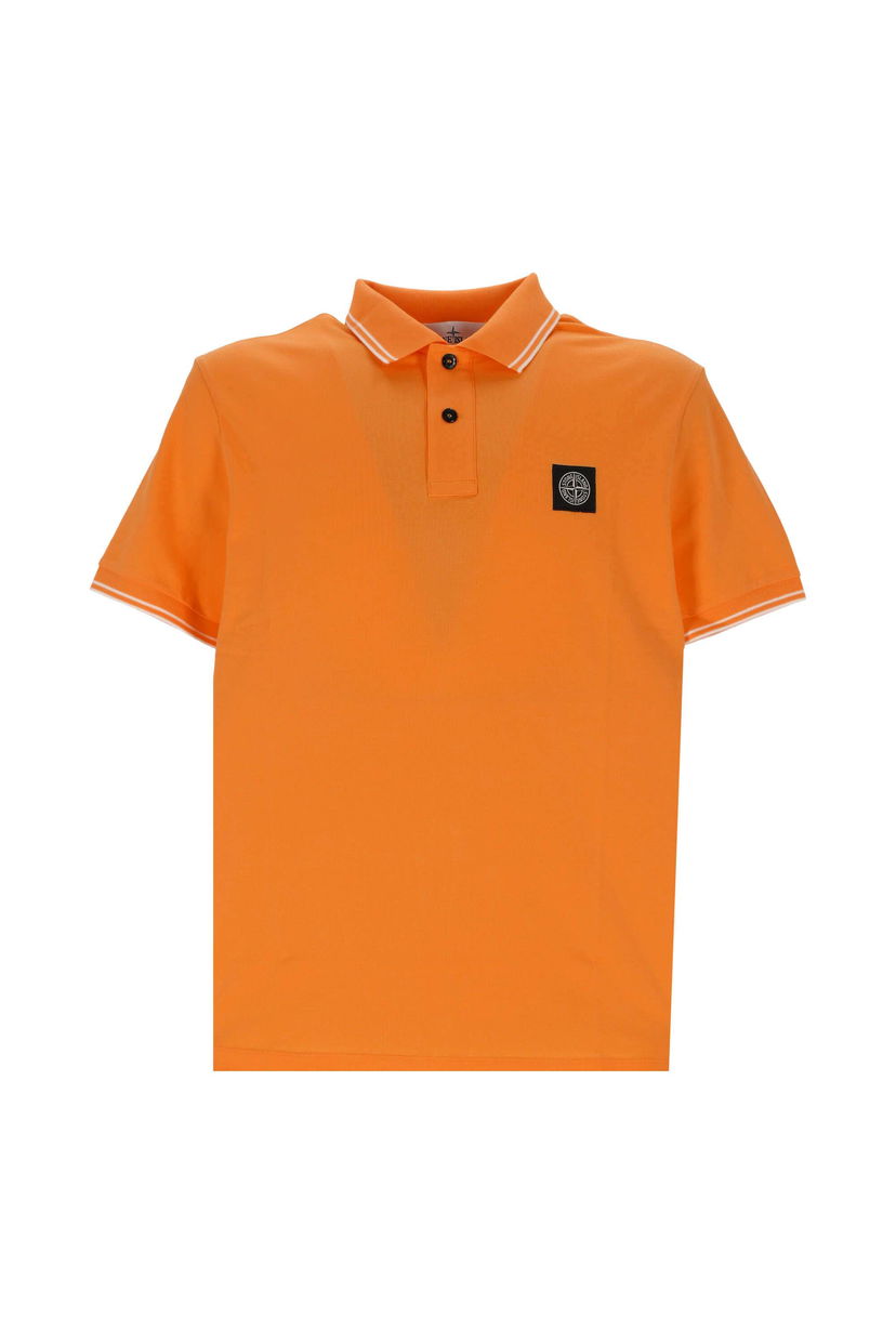 Polotröja Stone Island Logo Poloshirt Orange | 10152sc18 v0032