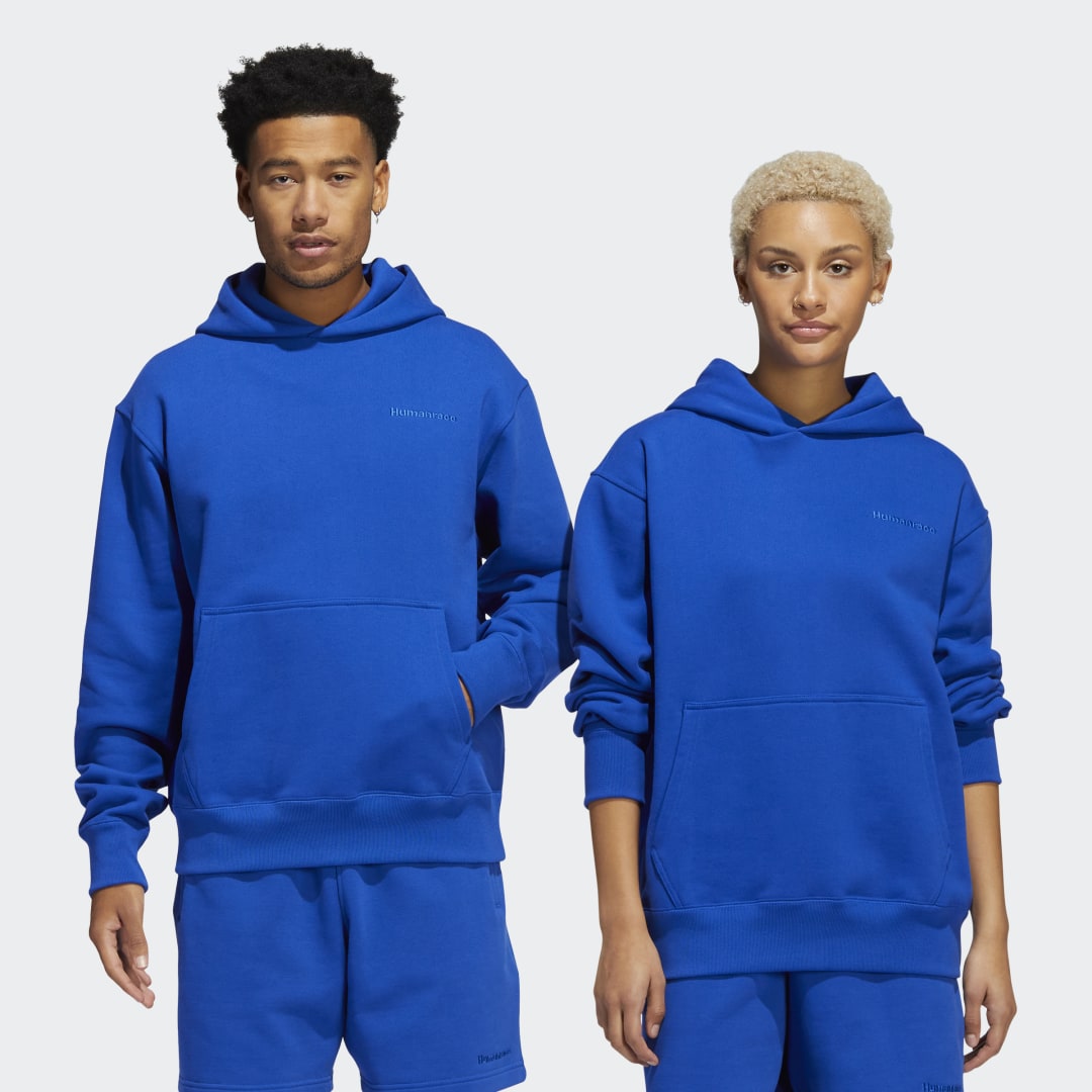 Sweatshirt adidas Originals Pharrell Williams Basics Hoodie Blå | HF9897, 0