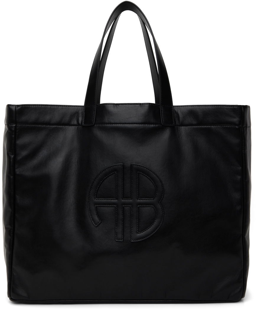 Tygpåse Anine Bing Large Leather Tote Bag Svart | A-13-2148-005, 0