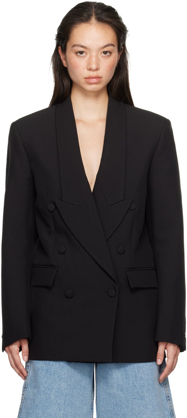 Jacka Coperni Double-Breasted Tailored Blazer Svart | COPV58BISF3004