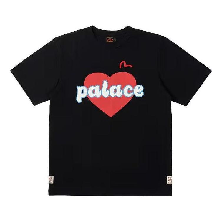 T-shirt Palace Evisu Heart Graphic T-Shirt Svart | P24EVES005