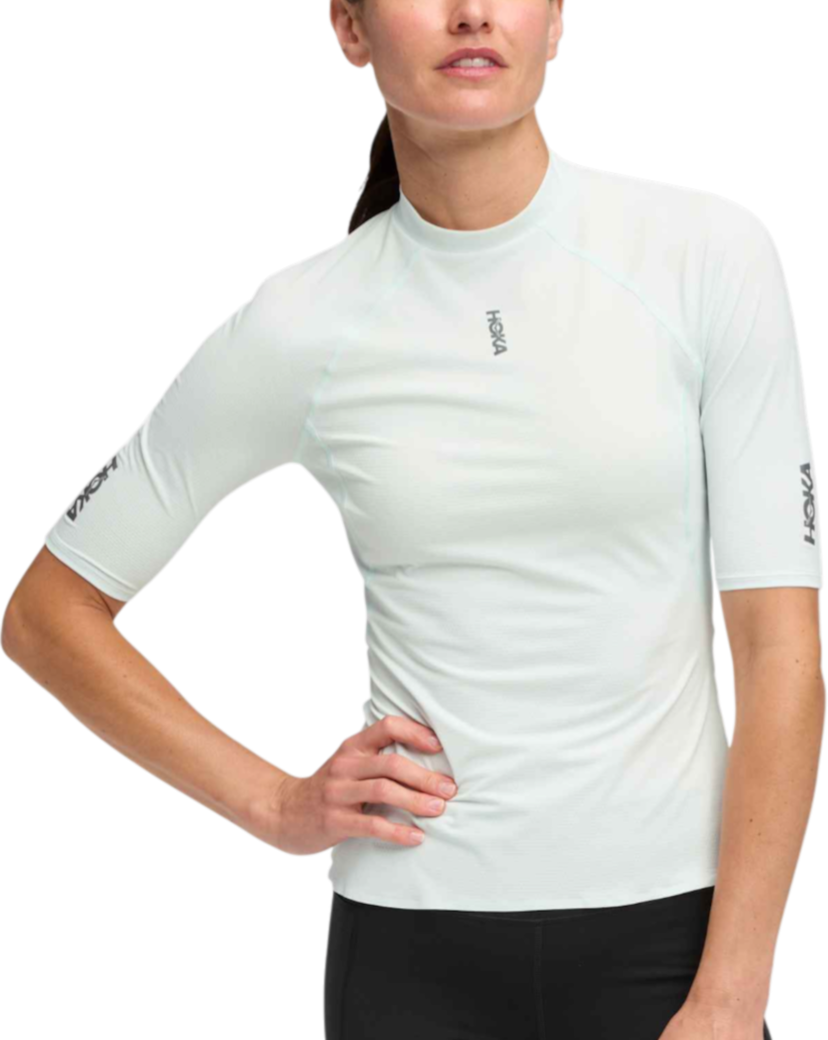 T-shirt Hoka One One Hoka SkyBreeze Short Sleeve T-Shirt Vit | 1170231-tun