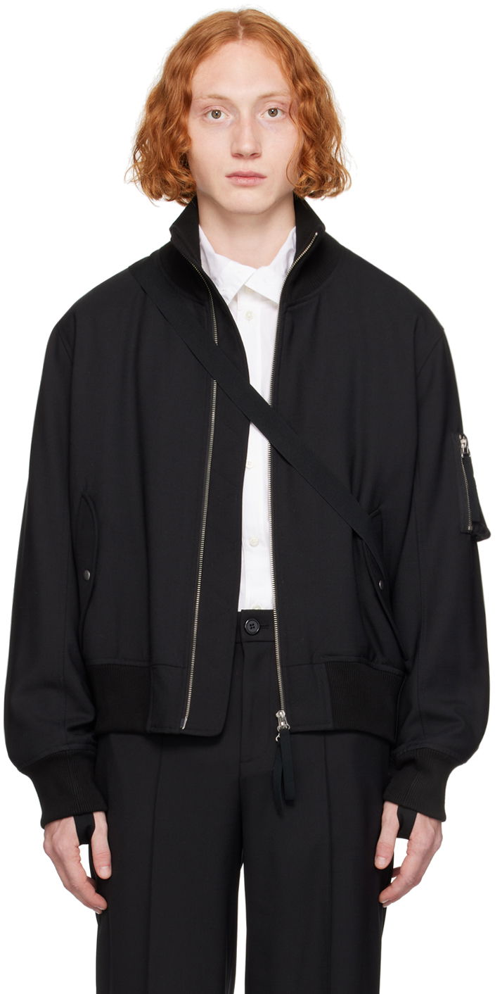 Bomberjacka Helmut Lang Seatbelt Bomber Jacket Svart | O02HM102