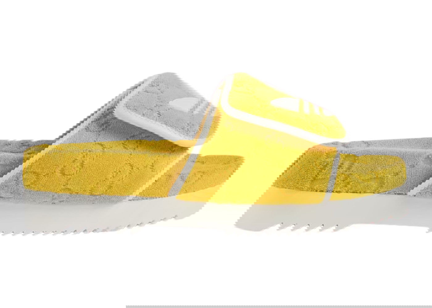 Sneakers och skor Gucci adidas x GG Platform Sandal Yellow Cotton Gul | 702412UU0107171, 0