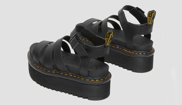 Sneakers och skor Dr. Martens Blaire Quad Hydro Leather Platform Sandals W Svart | DM27296001, 3