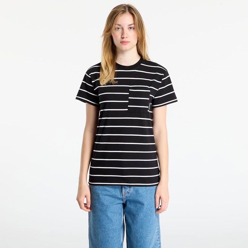 T-shirt Horsefeathers T-Shirt Pyper Top Striped Svart | SW957C