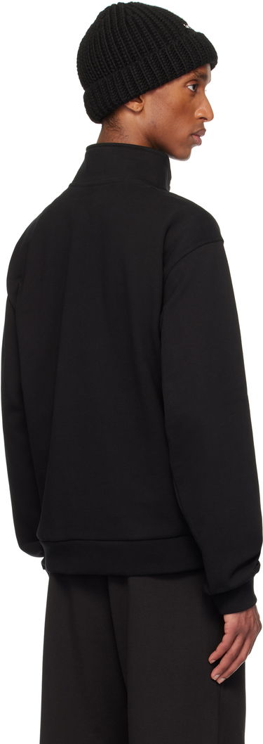 Sweatshirt We11done Pillow Logo High-Neck Jacket Svart | WD-TJ3-24-827-U-BK, 2