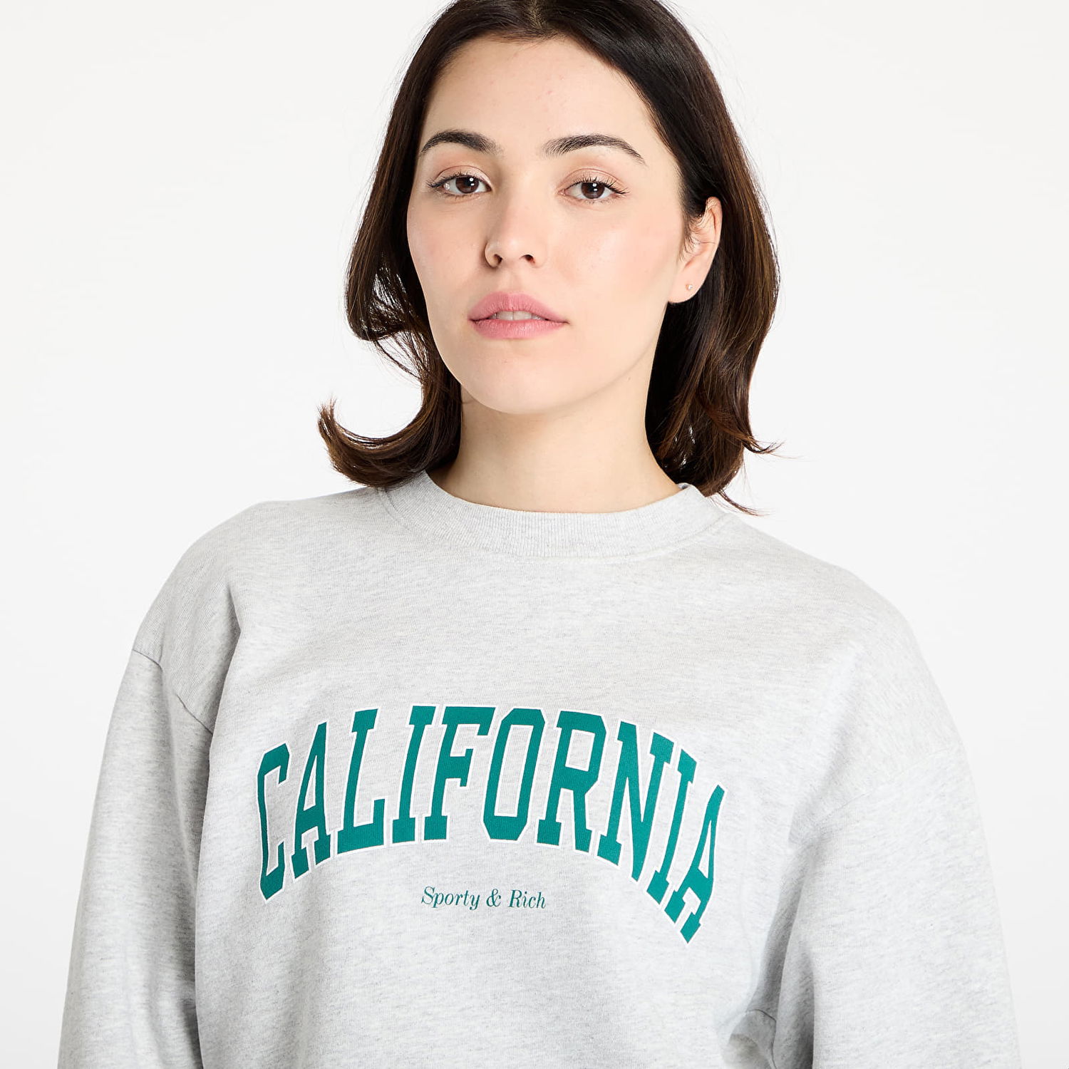 Sweatshirt Sporty & Rich Sporty & Rich California Crewneck Sweatshirt Grå | ST071622501GY03, 1