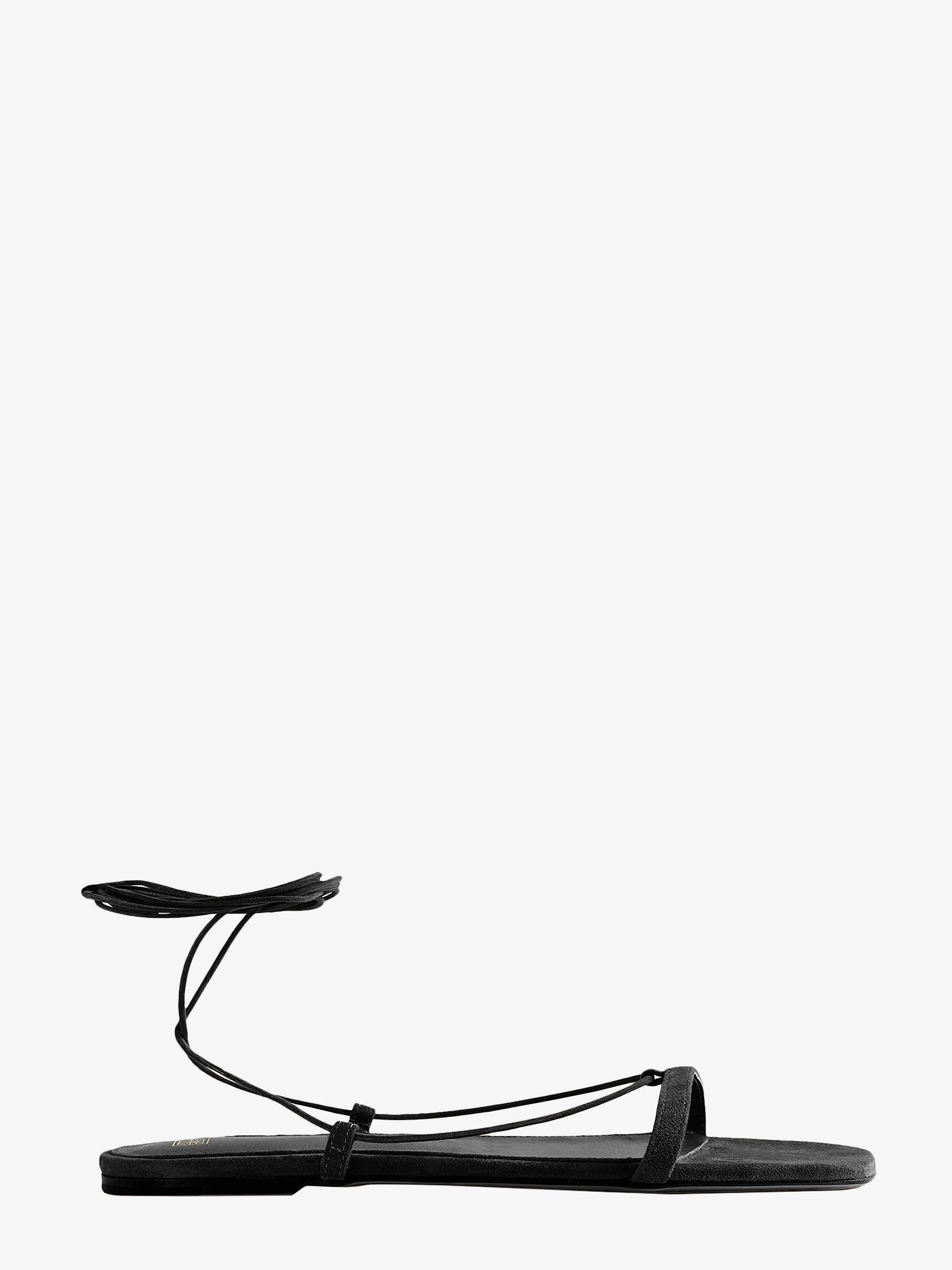 Sneakers och skor TOTEME Tie Up Flat Sandals Svart | 242WAS2053LE0012001, 0