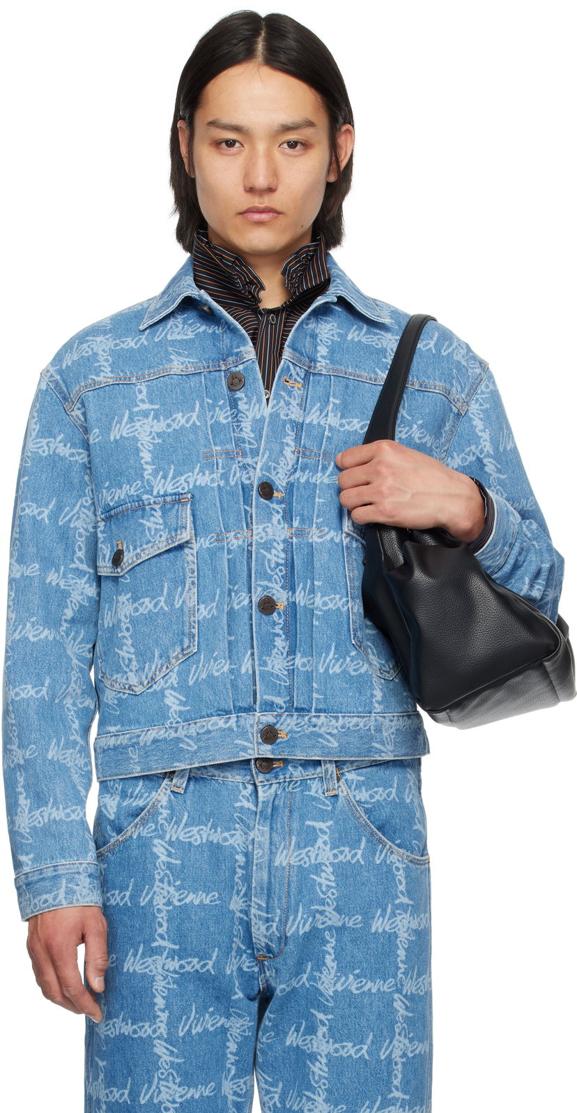 Jacka Vivienne Westwood Vivienne Westwood Marlene Denim Jacket Blå | 2801000E-W014I-