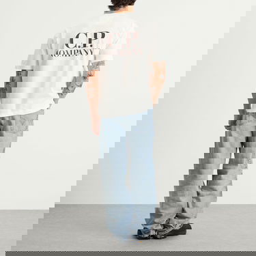 T-shirt C.P. Company Logo Print T-Shirt Vit | 19CMTS103A-005100W-103, 4