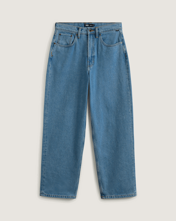 Jeans Vans Check-5 Baggy Denim Trousers, Size: 38 Blå | VN000PQHCDX, 0
