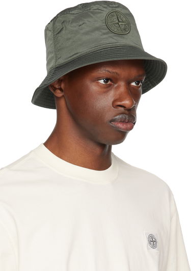Hatt Stone Island Stone Island Nylon Bucket Hat Svart | K1S15 9100009 S0076, 3
