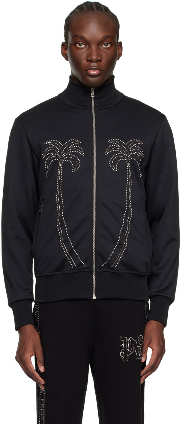 Jacka Palm Angels Milano Stud Track Jacket Svart | PMBD059R24FAB0011010