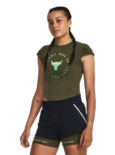 T-shirt Under Armour Rock Night Tee Grön | 1380193-390