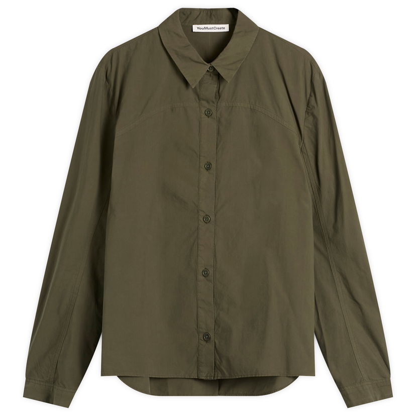 Skjorta YMC Kengo Shirt, Size X-Small Grön | Q2ZAB-30