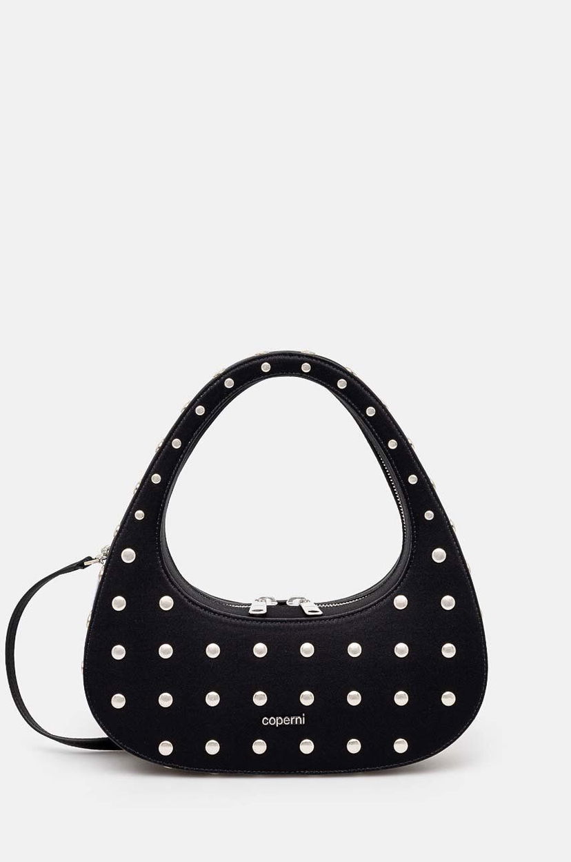 Axelväska Coperni Studded Swipe Baguette Bag Svart | COPBA60STF9003