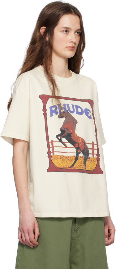 T-shirt Rhude Rhude Cadre Horse Graphic Tee Svart | RHSS25TT05012, 4