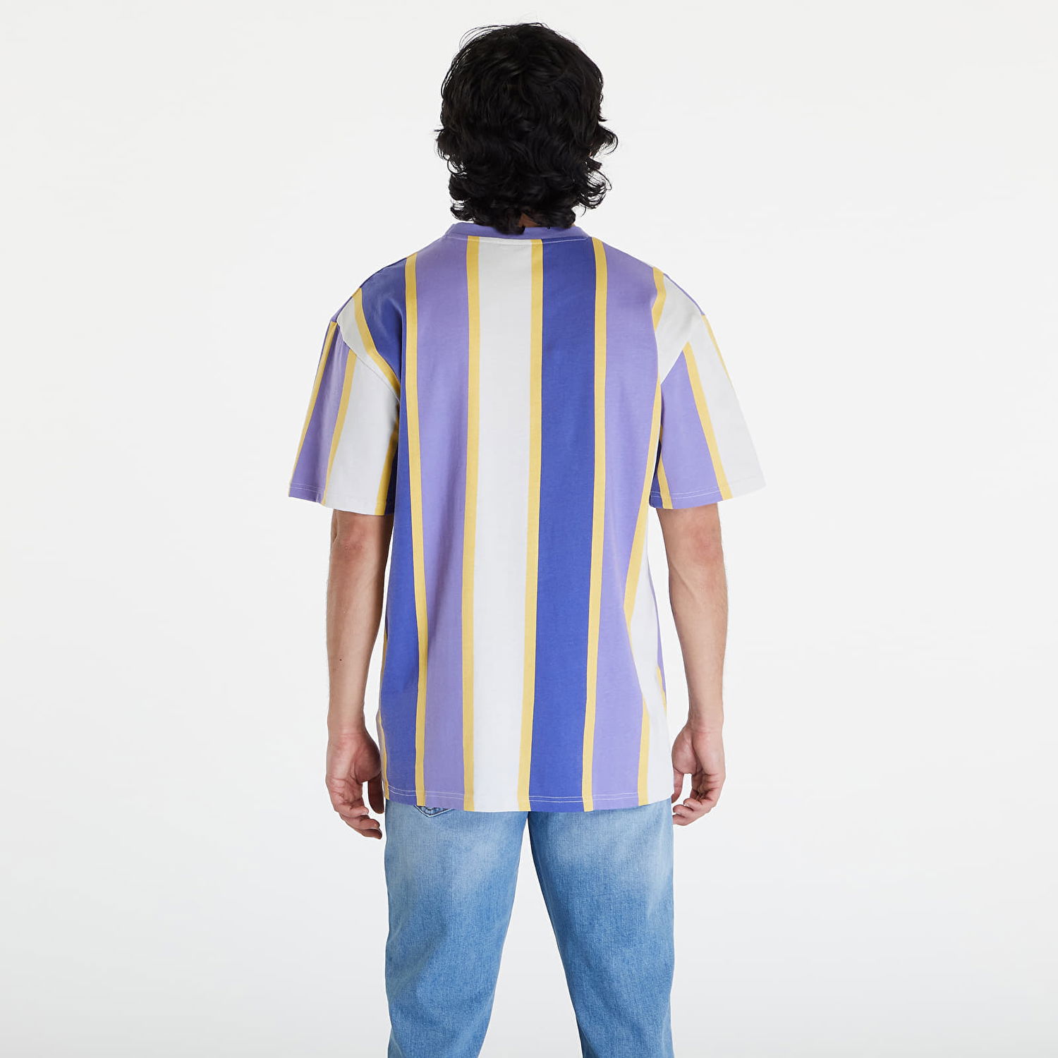 T-shirt Karl Kani Small Signature Stripe Tee Lilac/ Navy/ Off White Purpur | KM241-023-1, 1