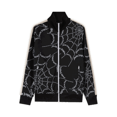 Sweatshirt Palm Angels Spider Web Classic Track Jacket Svart | PMBD001F22FAB0061001, 0