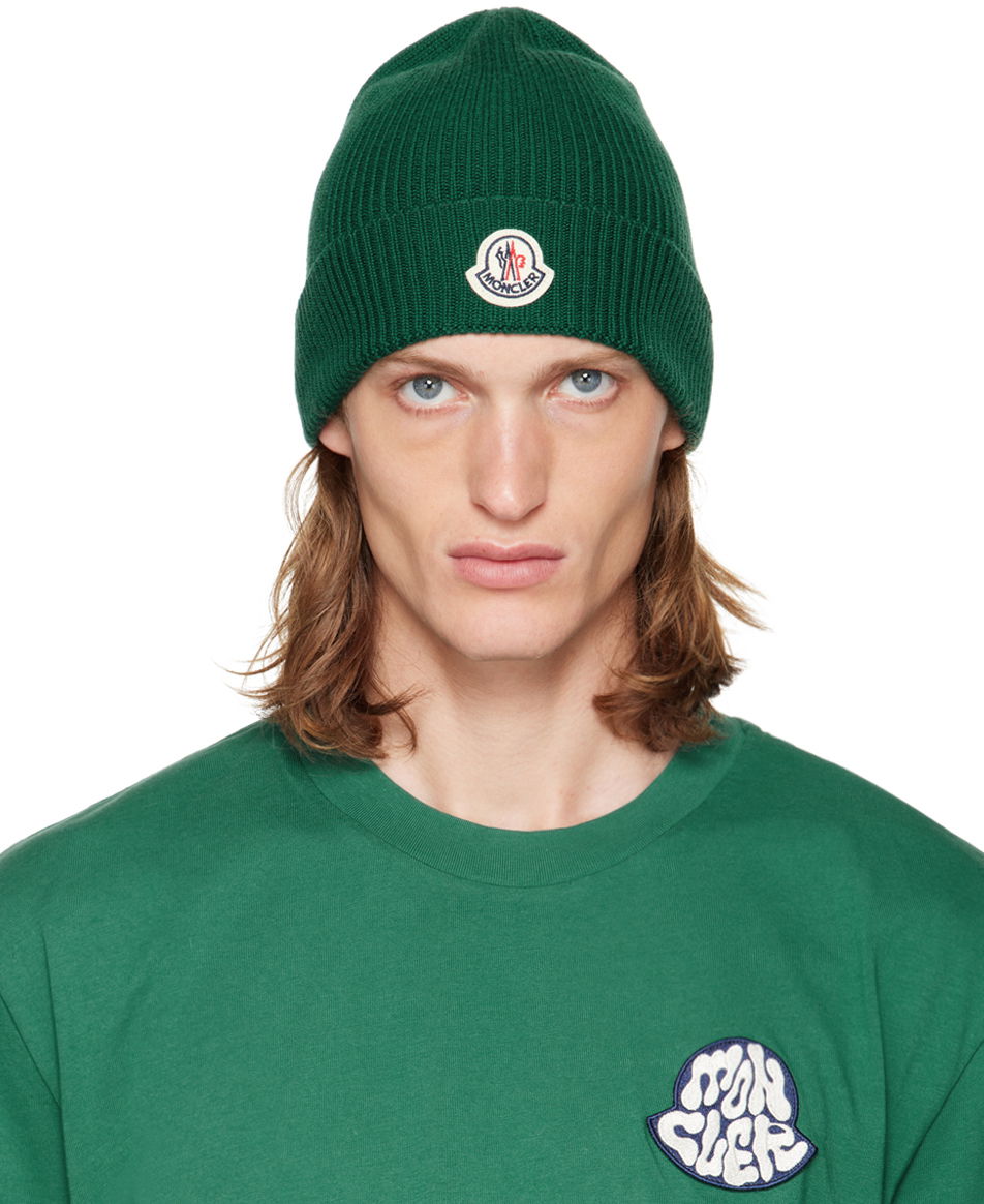 Mössa Moncler Rolled Brim Beanie Grön | H20913B70500A9342, 0