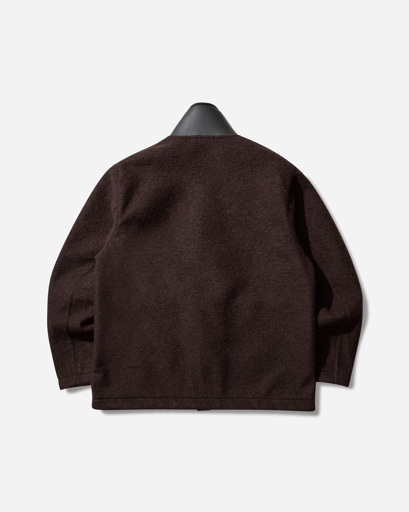 Jacka Stone Island Shell-Trimmed Brushed Wool Jacket Brun | K2S15-Q100020-S0X22 V007B