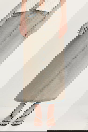 Kjol Samsoe Samsoe Samsoe Samsoe Saelsie Maxi Denim Skirt Blå | F25100166, 0