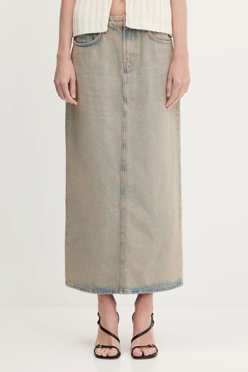 Kjol Samsoe Samsoe Samsoe Samsoe Saelsie Maxi Denim Skirt Blå | F25100166