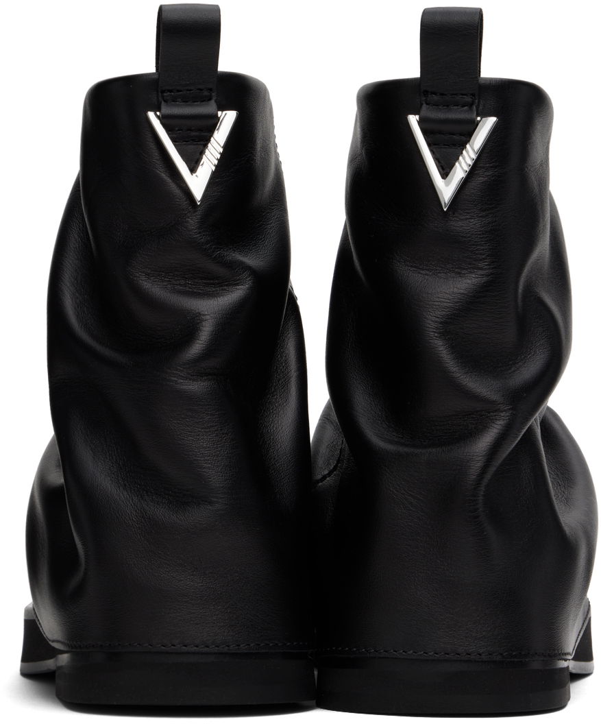 Rockar The Attico Attico Mini Robin Slouch Leather Boots Svart | 247WS832 L019, 1