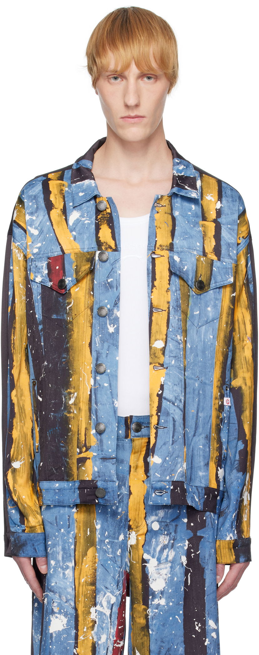 Jacka Charles Jeffrey Loverboy Charles Jeffrey LOVERBOY Silky Oversized Printed Jacket Flerfärgad | 54010601