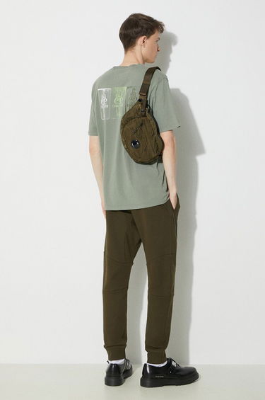 Träningsbyxor C.P. Company Diagonal Raised Fleece Sweatpants Grön | 16CMSP084A005086W, 1