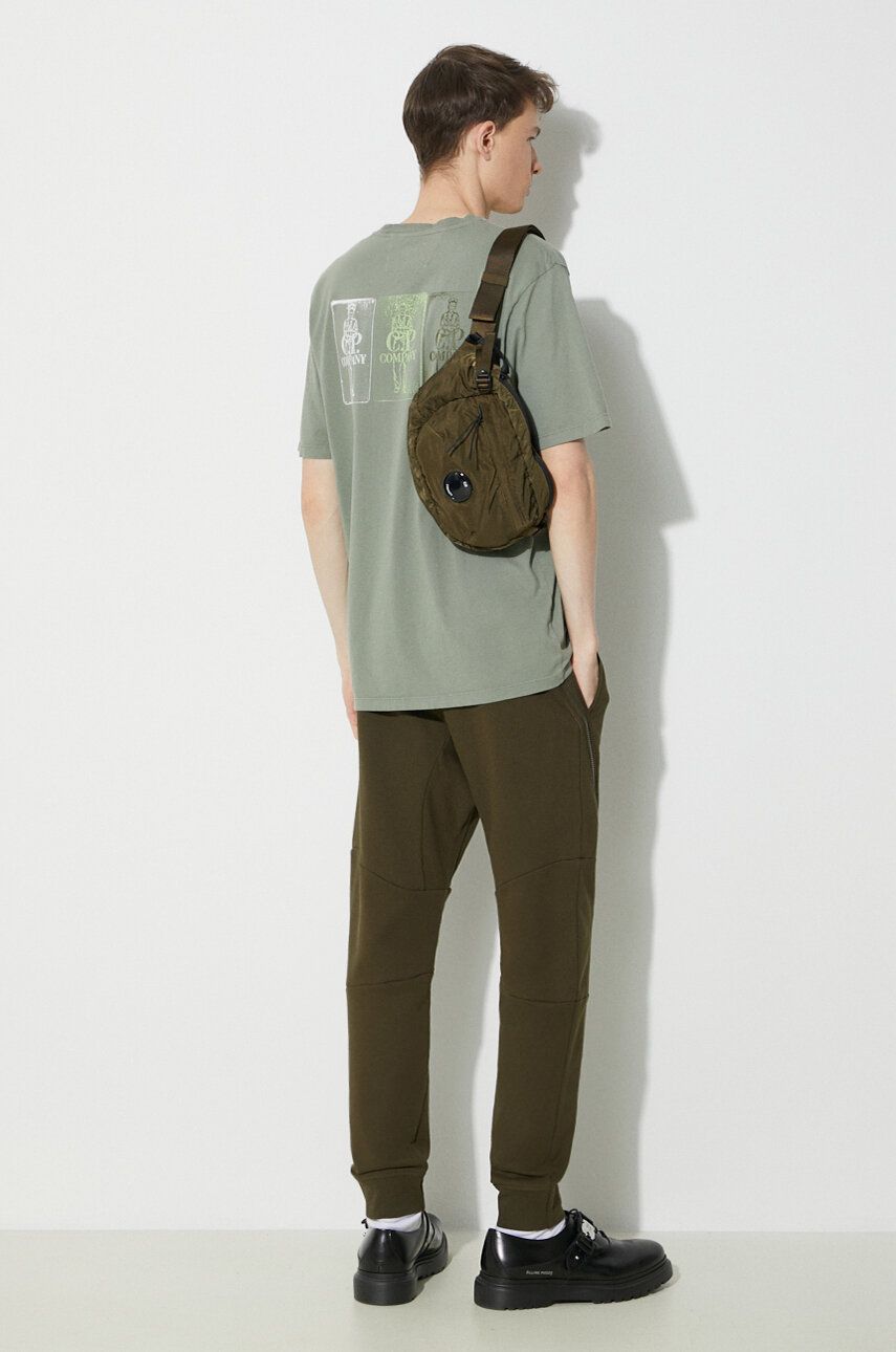 Träningsbyxor C.P. Company Diagonal Raised Fleece Sweatpants Grön | 16CMSP084A005086W, 1