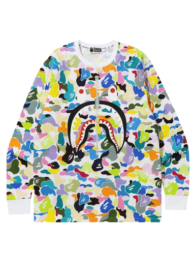 T-shirt BAPE Multi Camo Shark Tee Flerfärgad | 1G80 111 008 WHITE