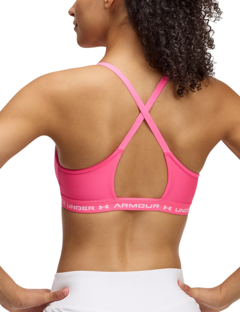 Behå Under Armour Crossback Low Sports Bra Rosa | 1386424-695, 1
