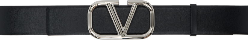 Bälten Valentino Valentino Garavani VLogo Signature Calfskin Belt Svart | 6Y2T0Q87SNP