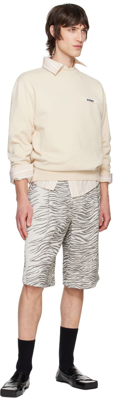 Sweatshirt Jacquemus Les Classiques 'Le Sweatshirt Gros Grain' Sweatshirt Beige | 24E245JS206-2036, 3