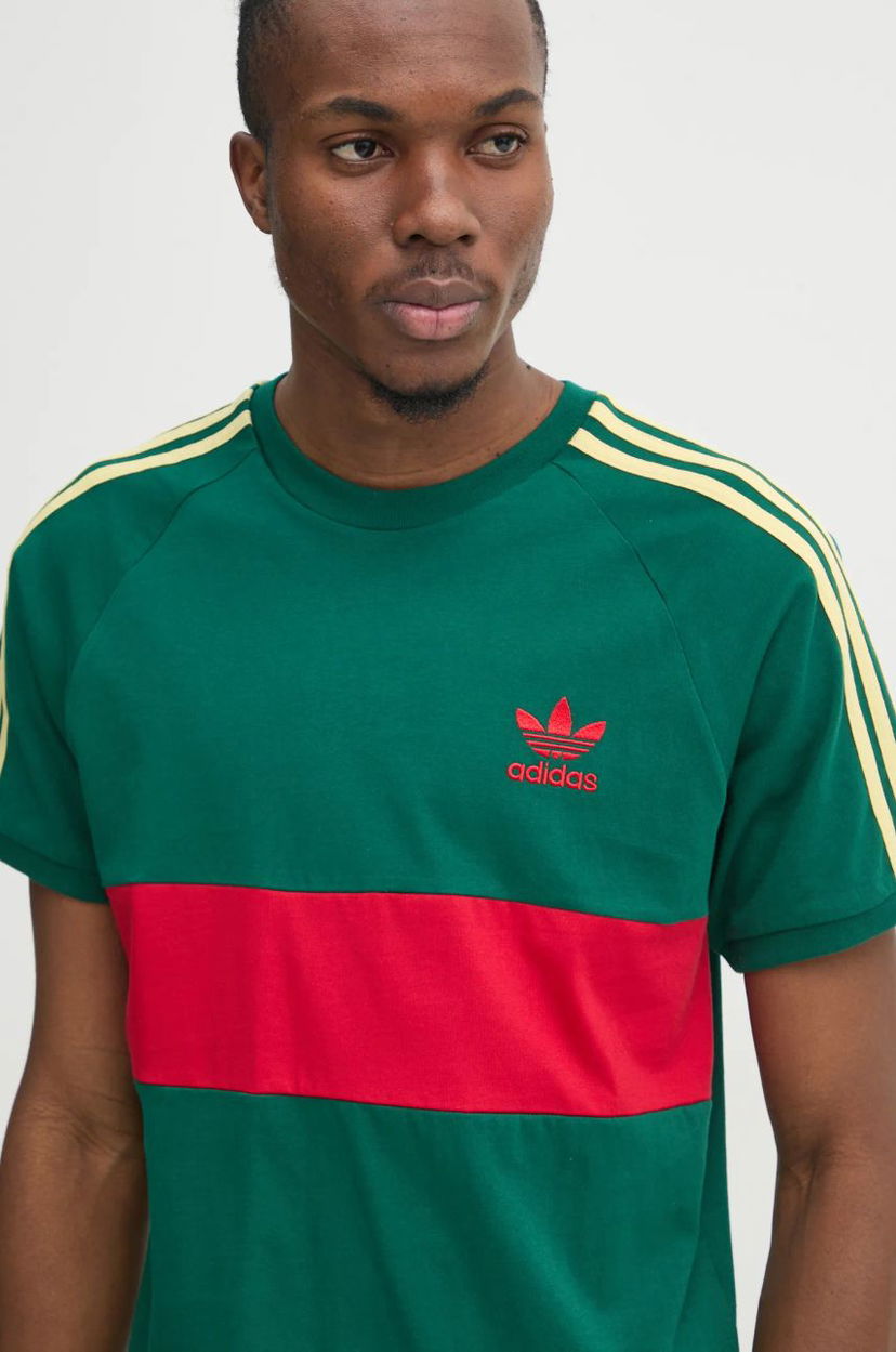 T-shirt adidas Originals 3S Panel T-Shirt Grön | JD4277