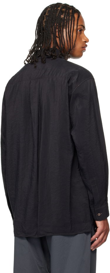 Skjorta LEMAIRE Lemaire Convertible Collar Shirt Svart | SH1202 LF1308, 2