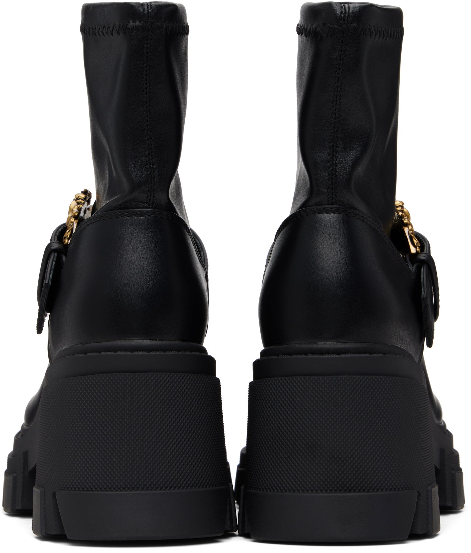Sneakers och skor Versace Sophie Baroque Buckle Boots Svart | E79VA3S80_E71570, 1
