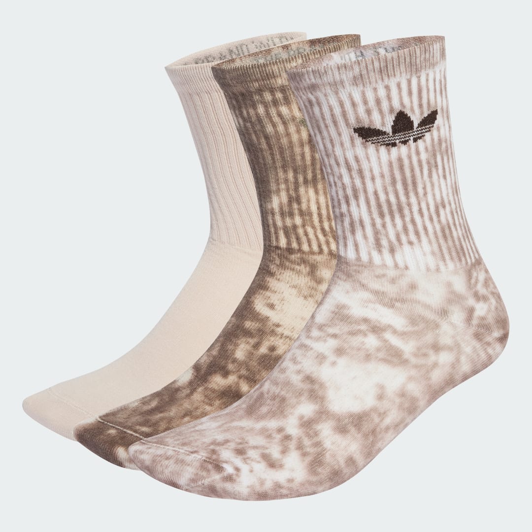Strumpor adidas Performance Tie Dye Socks 3 Pairs Beige | JY0237, 0