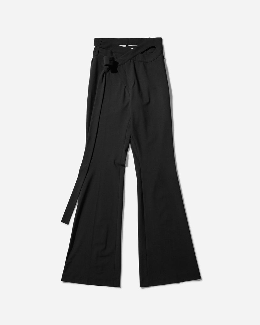 Byxor Ottolinger Flared Wrap Suit Pants Svart | 2223080299 BLK