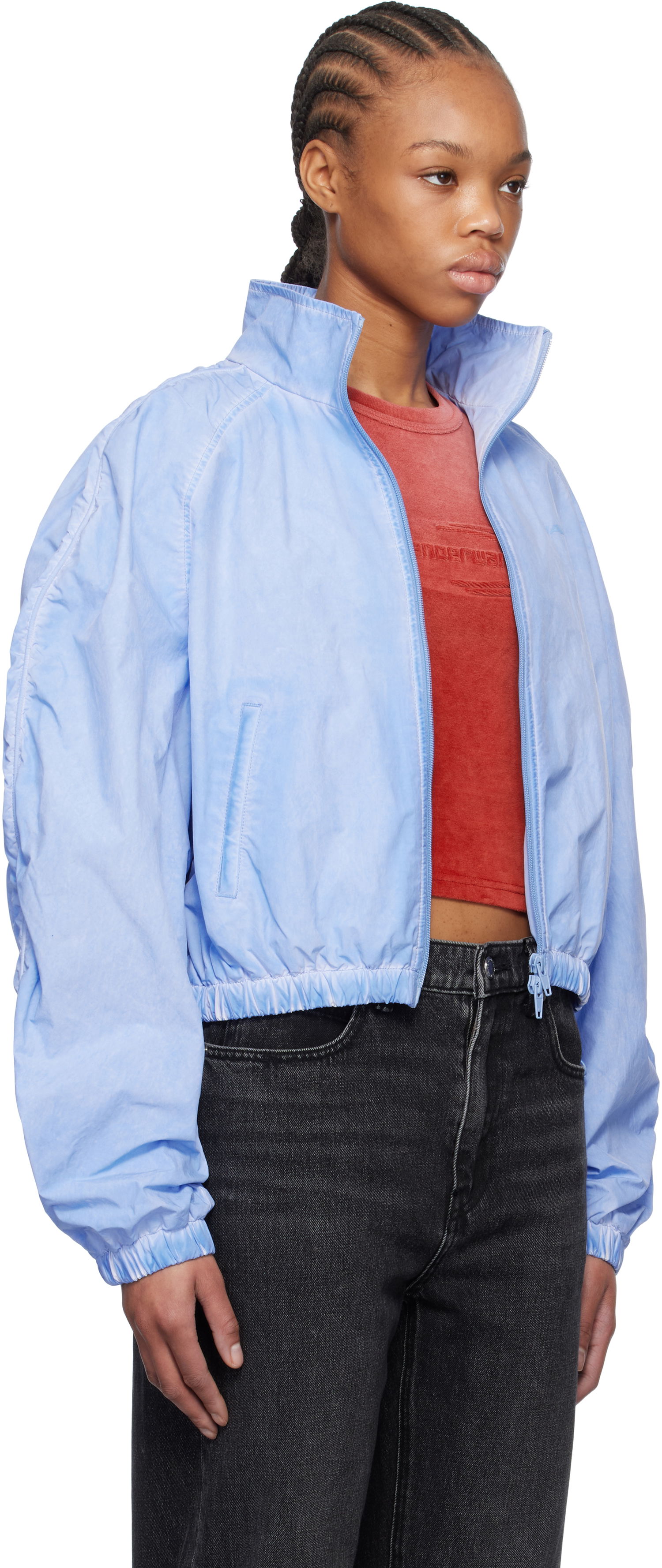 Vindjacka Alexander Wang alexanderwang.t Ruched Track Jacket Blå | 4WC1252109, 1