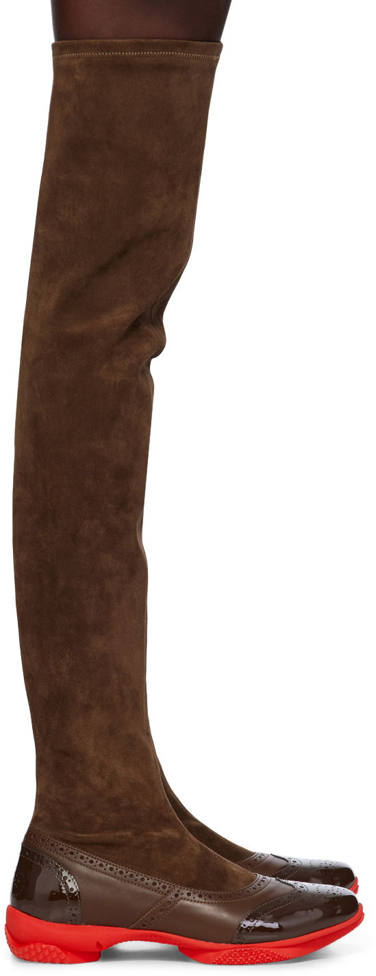 Sneakers och skor KIKO KOSTADINOV Kiko Kostadinov Sonia Over-the-Knee Boots Brun | KKWAW24FT04-159